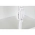 Kép 6/9 - Konzol asztal fém, üveg 120x35x80 cm fehér