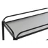 Kép 3/6 - Konzol asztal fém, üveg 80x28x80,5 cm fekete