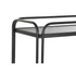 Kép 4/6 - Konzol asztal fém, üveg 80x28x80,5 cm fekete
