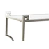 Kép 4/6 - Konzol asztal inox, üveg 140x40x78 cm ezüst