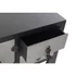 Kép 5/7 - Konzol asztal keleti lucfenyő, mdf 63x26x83 cm fekete, ezüst