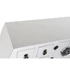 Kép 3/7 - Konzol asztal keleti lucfenyő, mdf 98x26x80 cm fehér, ezüst