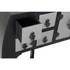 Kép 4/6 - Konzol asztal keleti lucfenyő, mdf 98x26x80 cm fekete, ezüst