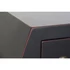 Kép 4/7 - Konzol asztal keleti lucfenyő, mdf 98x26x80 cm fekete, piros