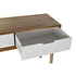 Kép 5/7 - Konzol asztal lucfenyő 112x38x75 cm barna, fehér