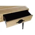 Kép 5/7 - Konzol asztal lucfenyő, fém 114x39,5x75 cm barna, fekete