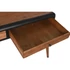 Kép 5/7 - Konzol asztal lucfenyő, fém 120x50x77 cm sötétbarna, sötétszürke