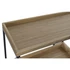 Kép 3/5 - Konzol asztal lucfenyő, fém 90x35x80 cm világosbarna, fekete