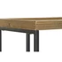 Kép 4/5 - Konzol asztal lucfenyő, fém 90x35x80 cm világosbarna, fekete