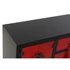 Kép 3/6 - Konzol asztal lucfenyő, mdf 63x27x83 cm piros, fekete
