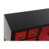 Kép 3/6 - Konzol asztal lucfenyő, mdf 95x25x78,5 cm piros, fekete
