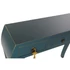 Kép 3/7 - Konzol asztal lucfenyő, mdf 96x26x80 cm petrolkék, piros