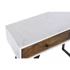 Kép 3/8 - Konzol asztal mangófa, fém 105x35x77 cm színes