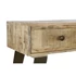Kép 4/9 - Konzol asztal mangófa, fém 130x40x89 cm natúr, fekete