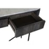Kép 5/8 - Konzol asztal mangófa, márvány 100x32x80 cm fekete, fehér