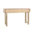 Kép 7/7 - Konzol asztal mangófa, rattan 120x35x77 cm barna, natúr