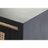 Kép 4/7 - Konzol asztal mangófa, rattan 125x40x76 cm fekete, natúr