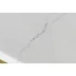 Kép 5/7 - Konzol asztal márvány, fém 100x40x77 cm fehér, arany