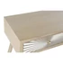 Kép 3/6 - Konzol asztal mdf, lucfenyő, fém 100x36x78 cm natúr, arany