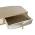 Kép 5/6 - Konzol asztal mdf, lucfenyő, fém 100x36x78 cm natúr, arany