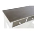 Kép 3/7 - Konzol asztal nyárfa 100x32x85 cm fehér, szürke