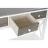 Kép 5/7 - Konzol asztal nyárfa 100x32x85 cm fehér, szürke