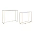 Kép 2/6 - Konzol asztal szett fém 100x28x80 cm színes S/2