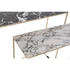 Kép 3/6 - Konzol asztal szett fém 100x28x80 cm színes S/2