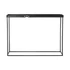 Kép 6/6 - Konzol asztal szett fém, üveg 107,5x32,5x80,5 cm fekete S/2
