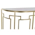 Kép 4/8 - Konzol asztal szett fém, üveg 107x36x78,5 cm arany S/2