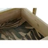 Kép 6/6 - Konzol asztal trópusi fém, üveg, fa 100x38x80 cm arany, natúr