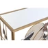 Kép 3/7 - Konzol asztal tükör pillangós fém, üveg 108x37x80 cm arany, színes
