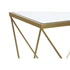 Kép 3/7 - Konzol asztal tükör szett fém, üveg 102x36x81 cm arany S/2