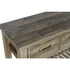 Kép 3/8 - Konzol asztal újrahasznosított fa, lucfenyő, fém 109x36x79,5 cm natúr
