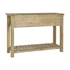 Kép 8/8 - Konzol asztal újrahasznosított fa, lucfenyő, fém 109x36x79,5 cm natúr