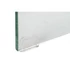 Kép 7/7 - Konzol asztal üveg, mdf 160x45x80 cm világosbarna, átlátszó