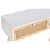Kép 3/7 - Konzol császárfa, rattan 100x30x78 cm fehér, natúr