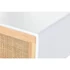 Kép 4/7 - Konzol császárfa, rattan 100x30x78 cm fehér, natúr