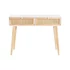 Kép 6/7 - Konzol császárfa, rattan 100x30x78 cm fehér, natúr