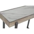 Kép 3/8 - Konzol fém, kő 100x39x75 cm natúr, fekete