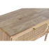 Kép 3/7 - Konzol gumifa, rattan, fém 100x30x78 cm natúr