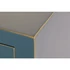 Kép 4/7 - Konzol lucfenyő, mdf 63x26x83 cm petrolkék, piros