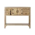 Kép 8/8 - Konzol lucfenyő, mdf 96x24x79 cm natúr, piros