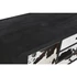Kép 3/9 - Konzol mangófa, bőr 135x40x94 cm fekete, fehér