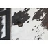 Kép 6/9 - Konzol mangófa, bőr 135x40x94 cm fekete, fehér