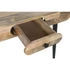Kép 5/8 - Konzol mangófa, fém 90x35x75 cm barna, fekete