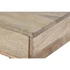Kép 4/10 - Konzol szett mangófa, acél 110x40x76 cm barna S/3