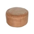 Kép 2/5 - Lábtartó bőr, rattan 50x50x30 cm barna