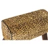 Kép 3/5 - Lábtartó leopárd fa, bőr 67x30x51 cm barna, fekete