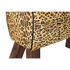 Kép 4/5 - Lábtartó leopárd fa, bőr 67x30x51 cm barna, fekete
